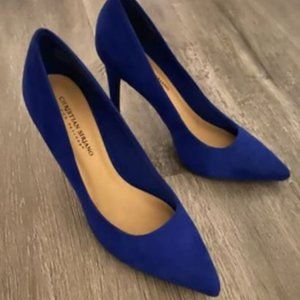 Christian Siriano Blue Heels